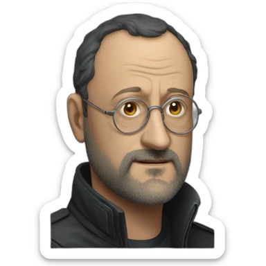 Jean reno en chevalier sticker