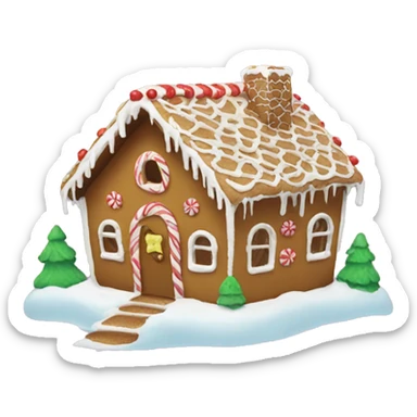 gingerbread house sticker