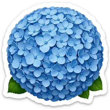 Blue hydrangeas sticker