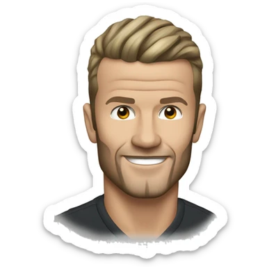 David beckam sticker
