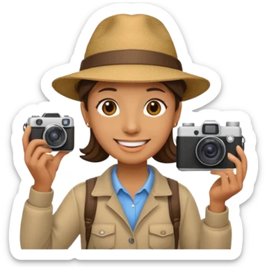 Tourist Taking Photo sticker