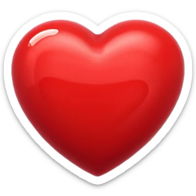 iPhone emoji: dark red heart sticker