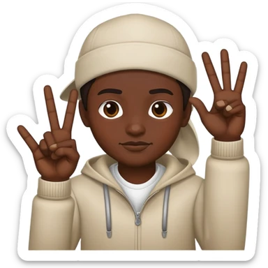 crip gang sign sticker