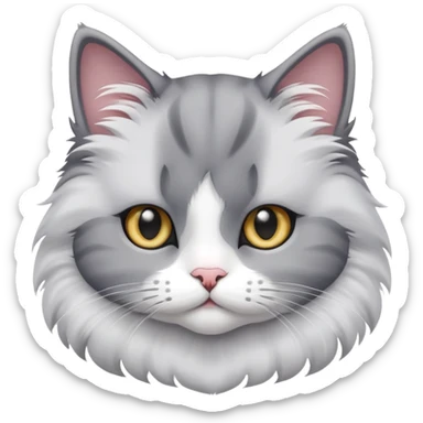 Mewing cat sticker