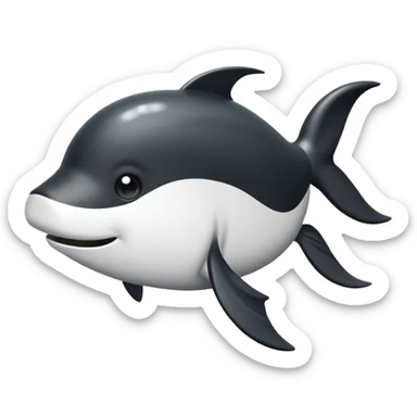 Crea un emoji de caballo de mar color blanco y negro sticker