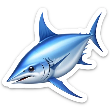 A swordfish glides through the ocean with its long, sharp bill cutting through the water with speed and precision sticker