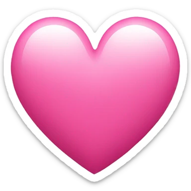 pink heart with a M in the center  sticker