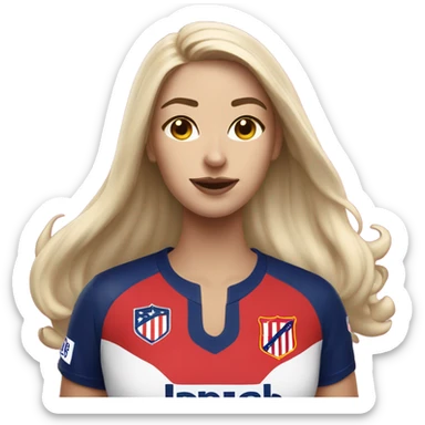 woman of atletico madrid sticker