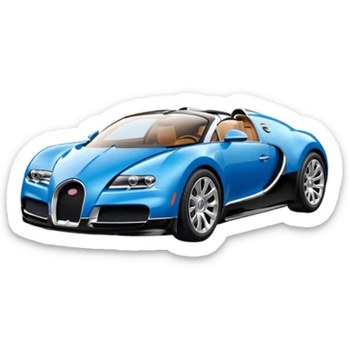 bugati car sticker
