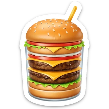 junk food, burger, soda,etc sticker