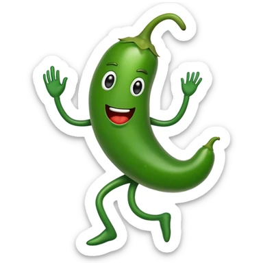 Dancing jalapeño  sticker