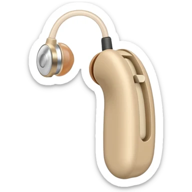 Generate a in ear canal hearing aid sticker
