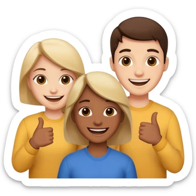 Kpop group Enhypen members, all of 7. All of them happy and smiling sticker