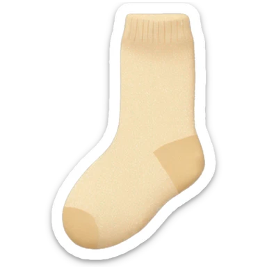 Champagne colored socks  sticker