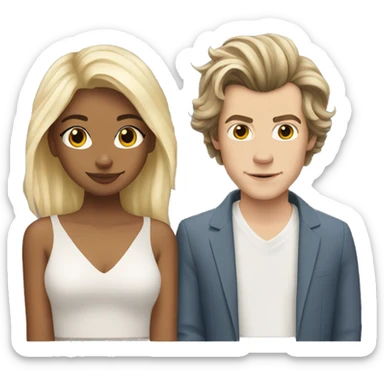 blonde girl with harry styles sticker