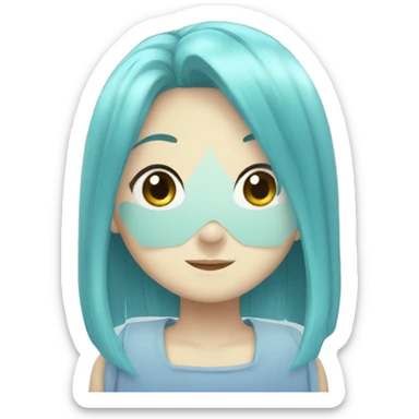 Aquamarine from oshi no ko sticker