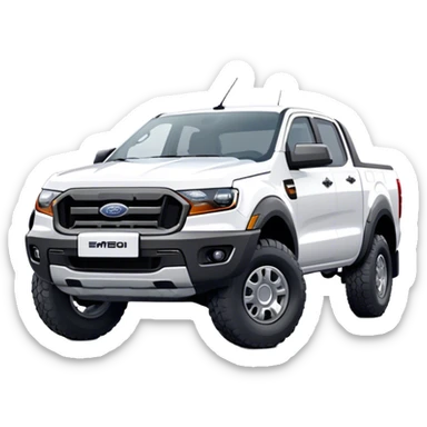 Ford Ranger - Ford (Model Year: 2024) (Iconic colour: White) sticker