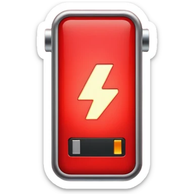 Low Battery sign sticker