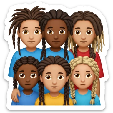 5 black siblings 2 that’s a boy and 3 that’s a girl. Both of the boys has dreads one of the boys is 6. One girl is 6 the other girls has braids and one is 18 and the other one is 23. The other boy is 22 But they all are dark skinned sticker