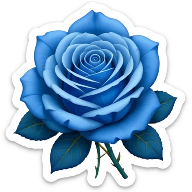 Rosa azul sticker