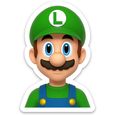 Cree moi un emoji luigi sticker