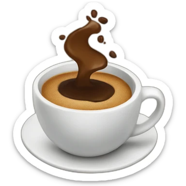 spilt coffee sticker