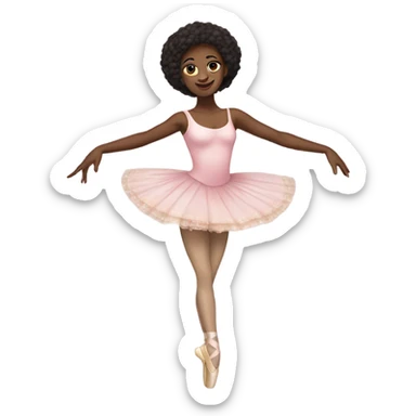 Ballet dancer in thigh highs sticker
