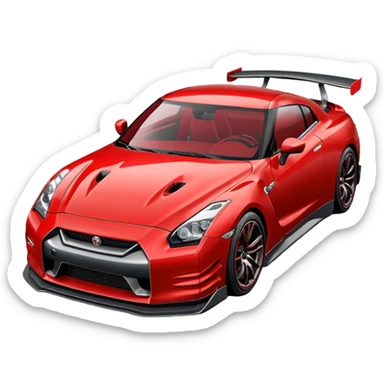 GTR 35 vermelho lindo sticker