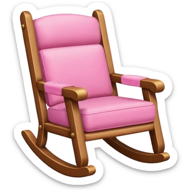 rocking pink chair sticker