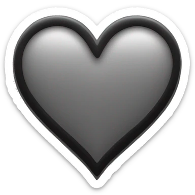 heart-deep-grey-and-black-color sticker
