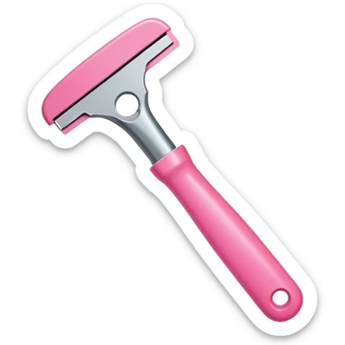 Herramienta de corte color rosa sticker