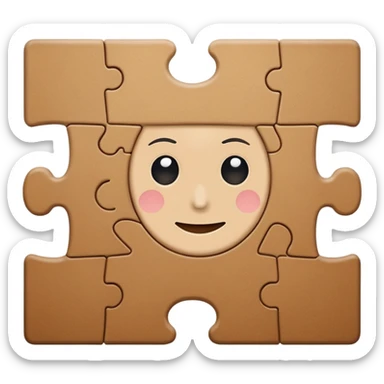 puzzle brown one missing sticker