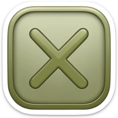 Pale olive check mark sticker