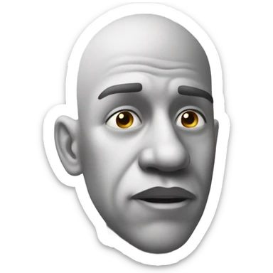 A person sniffing  sticker