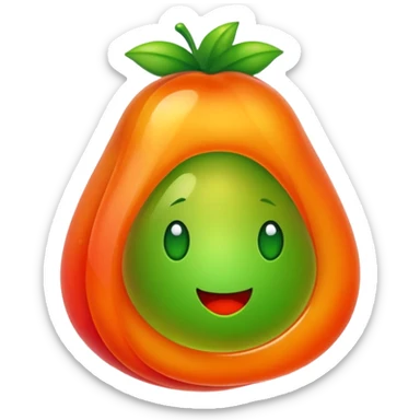 Fruit jelly blob sticker