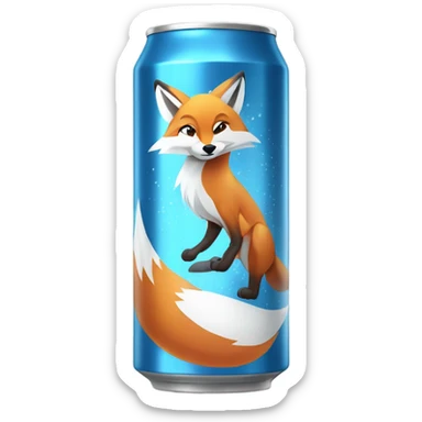 Frosty Fox Energy Drink  sticker