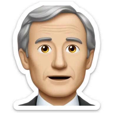 Bernard Arnault avec du rouge à lèvres  sticker