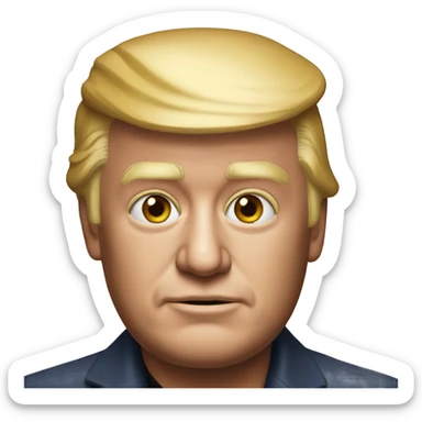 Donald Trump photorealistic sticker
