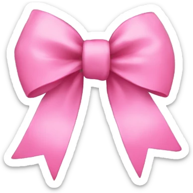 pink bow sticker