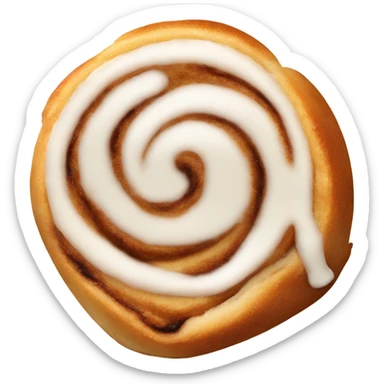 single-serve cinnamon roll sticker