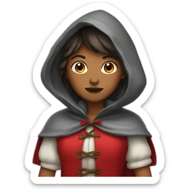 Red riding hood sticker