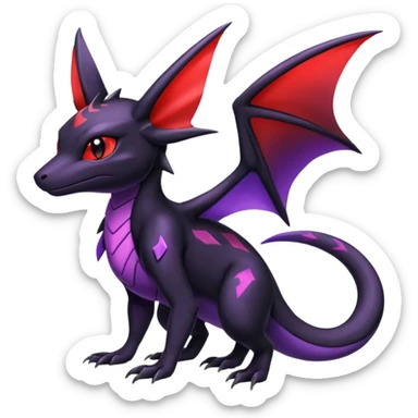 Shiny Salandit-Noivern-Umbreon-Hybrid (Full body) sticker