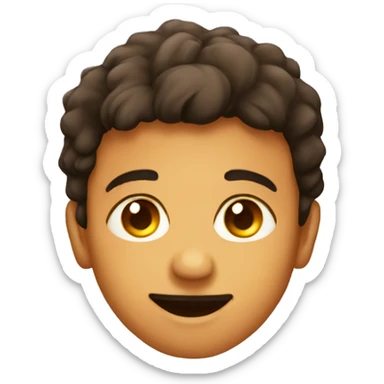 Laddu face human sticker