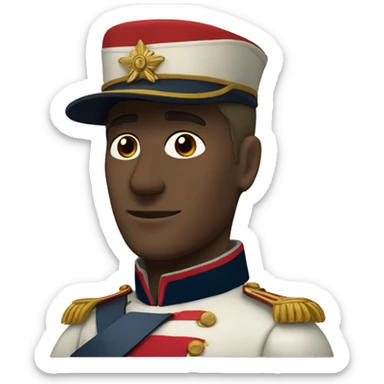 French soldier in Napoleon era uniform sticker