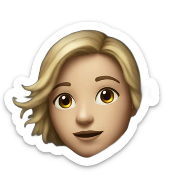 white astronaut in space sticker