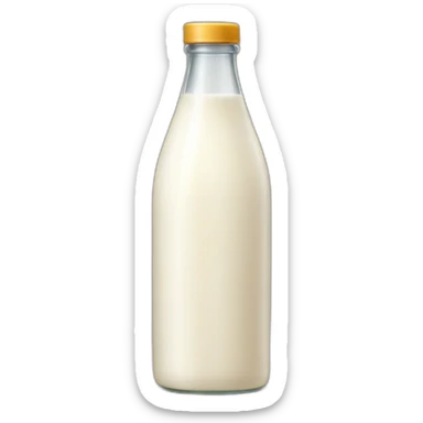 A bottle of horse milk sticker