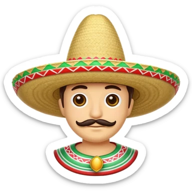 mexican sombrero sticker