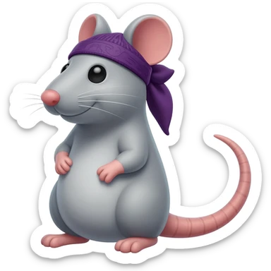 rat with a durag sticker