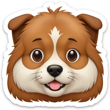 Chill guy dog meme sticker