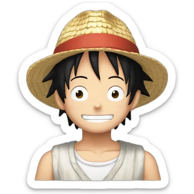 luffy louis 14 sticker